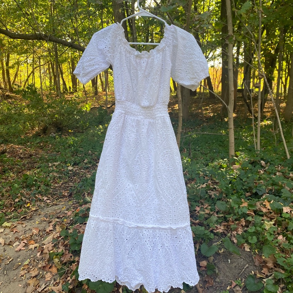 Betsey Johnson white eyelet dress